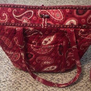 Vera Bradley large red tote